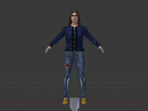 Woman in Casual Clothes 01 3D Model