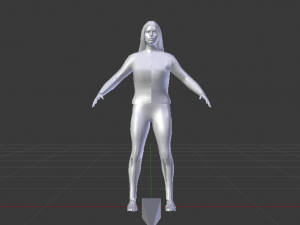 Woman in Casual Clothes 01 3D Model