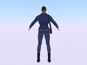 Woman in Casual Clothes 02 Model 3D