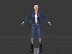 Woman in Casual Clothes 02 Model 3D