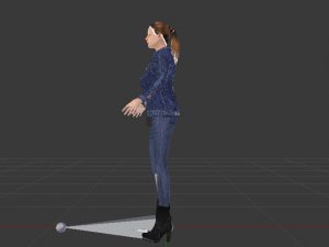Woman in Casual Clothes 02 Model 3D