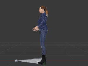 Woman in Casual Clothes 02 3D Model