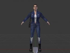 Woman in Casual Clothes 02 Model 3D