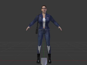 Woman in Casual Clothes 02 3D Model