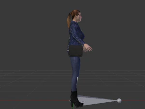 Woman in Casual Clothes 02 3D Model