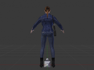 Woman in Casual Clothes 02 Model 3D
