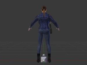 Woman in Casual Clothes 02 3D Model