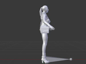 Woman in Casual Clothes 02 3D Model