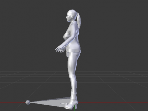 Woman in Casual Clothes 02 Model 3D