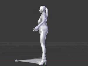 Woman in Casual Clothes 02 3D Model