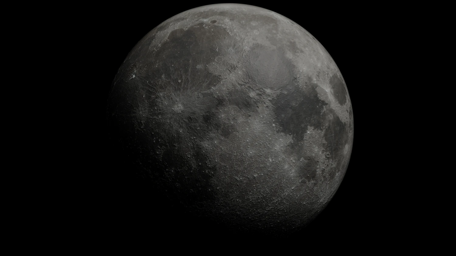 The Moon - made in Blender 3D Model .c4d .max .obj .3ds .fbx .stl .blend 