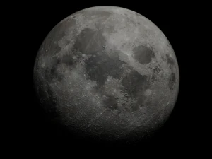 The Moon - made in Blender 3D Model