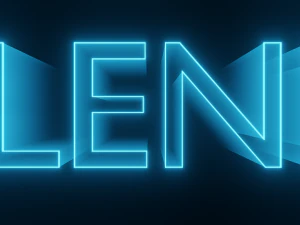 80s Style Text Animation - made in Blender 3D Model