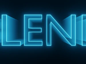 80s Style Text Animation - made in Blender 3D Model