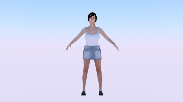 Woman in Casual Clothes 03 3D मॉडल .c4d .max .obj .3ds .fbx .stl .blend 