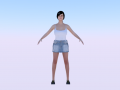 Woman in Casual Clothes 03 3D Models