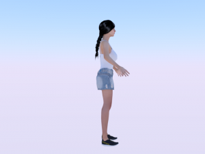 Woman in Casual Clothes 03 3D मॉडल
