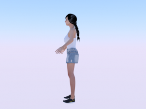 Woman in Casual Clothes 03 3D मॉडल