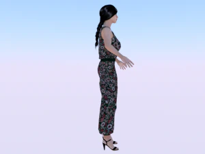 Woman in Casual Clothes 04 3D Model