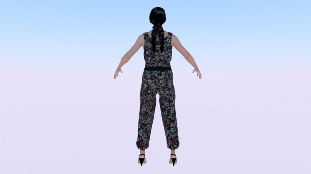 Light Skin Business Style Woman Standing Pose 3D Model $149 - .3ds