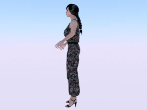 Woman in Casual Clothes 04 3D Model
