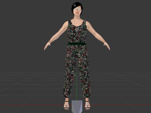 Woman in Casual Clothes 04 3D Model