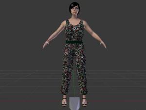 Woman in Casual Clothes 04 3D Model