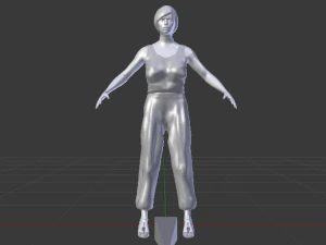 Woman in Casual Clothes 04 3D Model