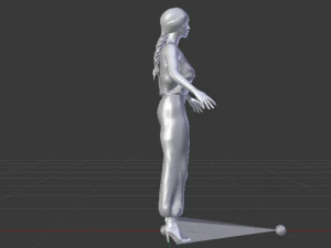 Woman in Casual Clothes 04 3D Model