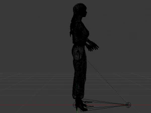 Woman in Casual Clothes 04 3D Model