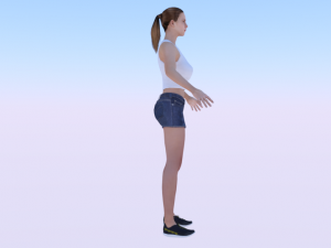 Woman in Casual Clothes 05 3D Model