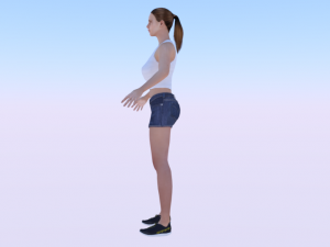 Woman in Casual Clothes 05 3D Model