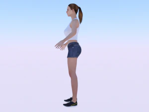 Woman in Casual Clothes 05 3D Model