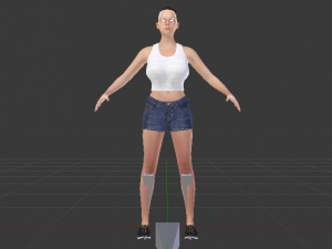 Woman in Casual Clothes 05 3D Model