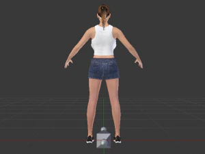 Woman in Casual Clothes 05 3D Model