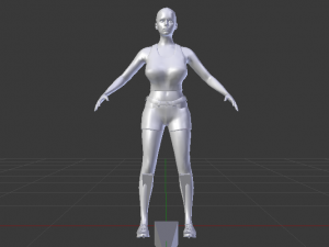 Woman in Casual Clothes 05 3D Model