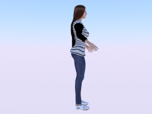 Woman in Casual Clothes 06 3D मॉडल