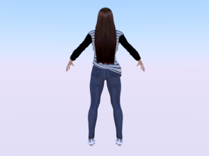 Woman in Casual Clothes 06 3D मॉडल