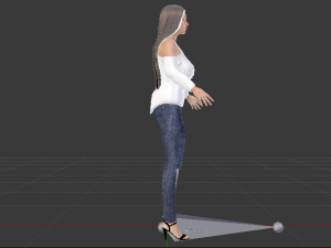 Woman in Casual Clothes 07 Model 3D