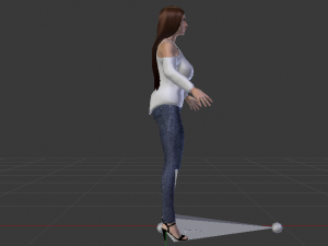 Woman in Casual Clothes 07 Model 3D