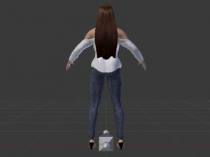 Woman in Casual Clothes 07 Model 3D