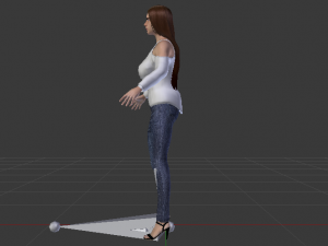 Woman in Casual Clothes 07 Model 3D