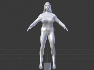 Woman in Casual Clothes 07 Model 3D