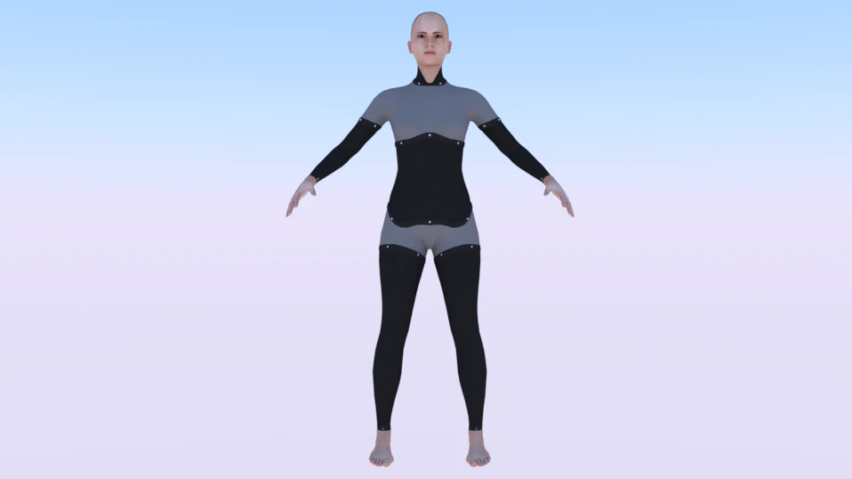 AVA Skeleton 3D Model .c4d .max .obj .3ds .fbx .stl .blend