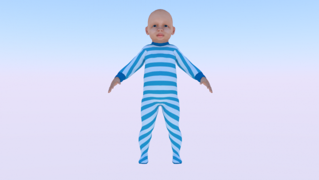 Baby Boy Modèle 3D .c4d .max .obj .3ds .fbx .stl .blend 