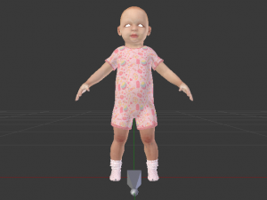 Baby Girl Modello 3D