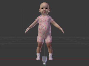 Baby Girl Modello 3D