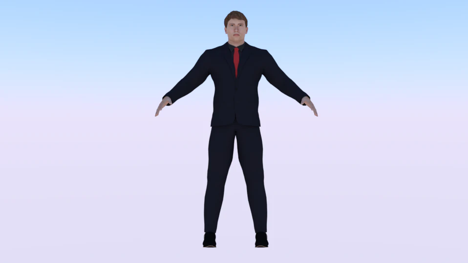 Businessman 05 3D Model .c4d .max .obj .3ds .fbx .stl .blend 