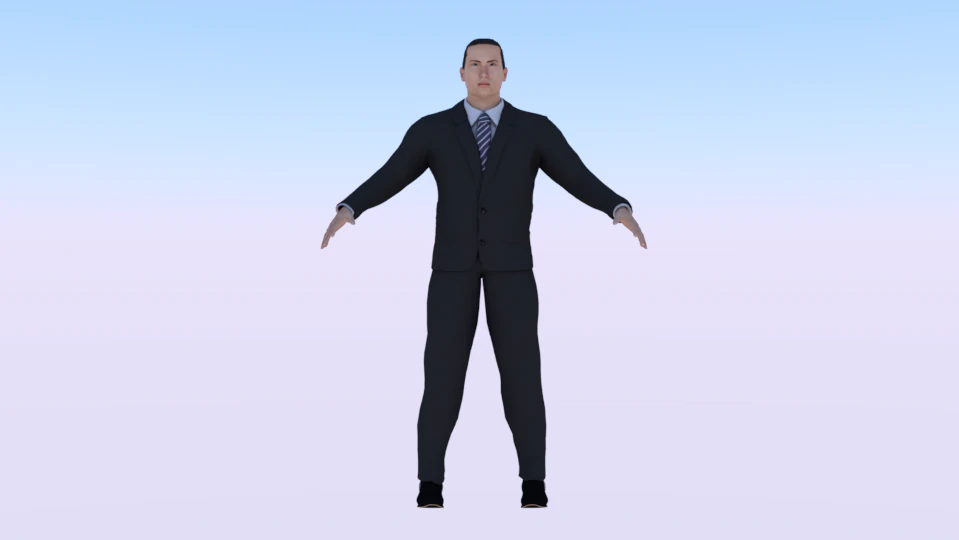 Businessman 06 3D Model .c4d .max .obj .3ds .fbx .stl .blend 
