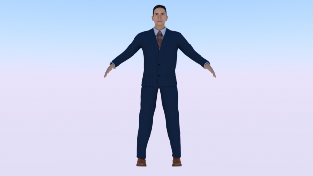 Businessman 08 3D Model .c4d .max .obj .3ds .fbx .stl .blend 